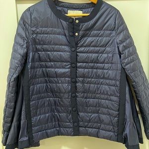 MONCLER NORME AFNOR DUVET NEUF Women’s Down Puffer Navy Blue Jacket size 1